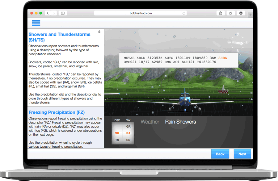 Interactive graphics from the Aviation Weather Products course